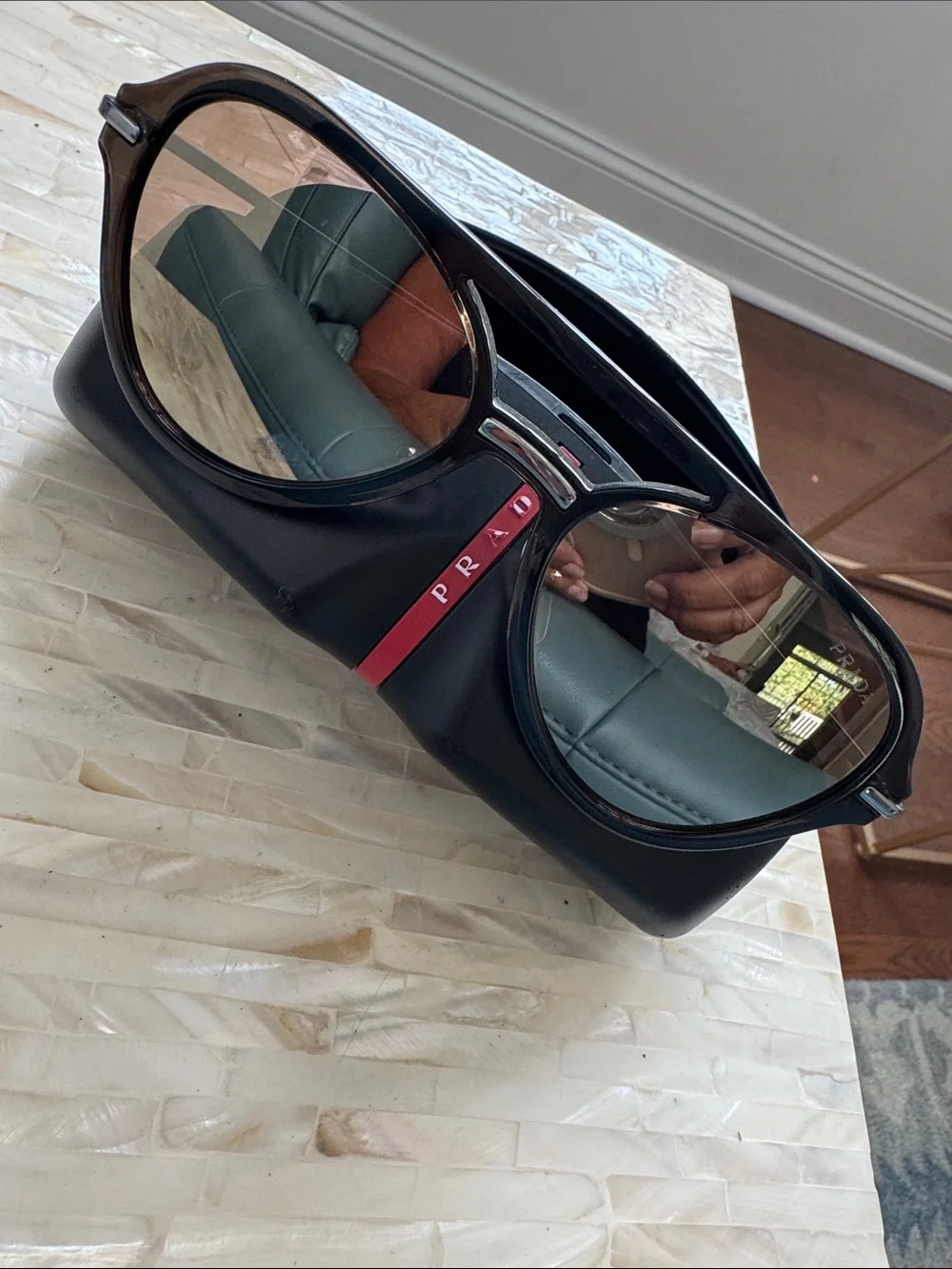 Prada Linea Rossa Sunglasses with clamshell case